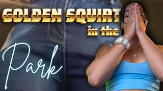 Natt Bega Drenches Jeans Golden In Public Park