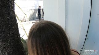 Kenzie Madison Pounds A Cop Outdoors