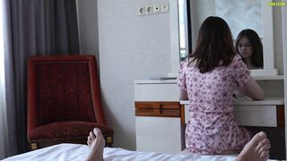 Kira Stone Swallows Carlo's cum In Bed