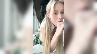 Lena Polanski Explores Her Pink pussy As A Schoolgirl