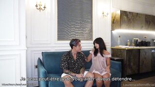 Lauren Walker Indulges In Her Asian Landlord's Deep Kiss