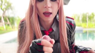 Sweetie Fox Pours Out Passion in Rapi Cosplay Poolside