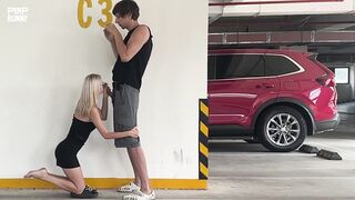 Lionessli Pleasures His Passion Kneeling In The Parking Lot