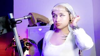 Sandra Milena Deeply Embraces Her Lover's Machine With Desire