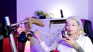 Sandra Milena Deeply Embraces Her Lover's Machine With Desire