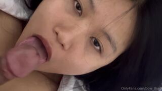 Bow_Than Slurps His cock With Intense Pleasure