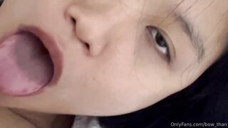 Bow_Than Slurps His cock With Intense Pleasure