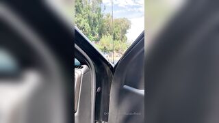 Katrina Jade Ignites Roadside Romance in Her Bikini