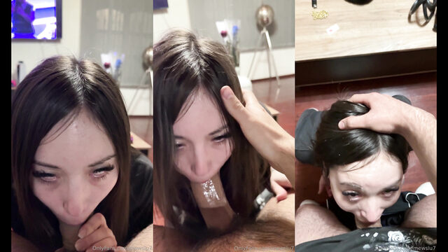 MewSlut Embraces Passionate Deep Throat With A Loving Facial