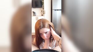 Brujita Roja Gives A Sloppy Blowjob