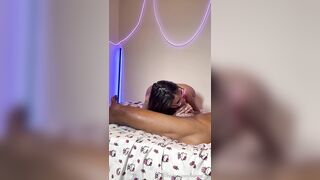 Blahgigi Passionately Plays The Flute On Bed