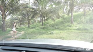 Kriss Kiss Indulges In deepthroat Bliss Inside a Private Car