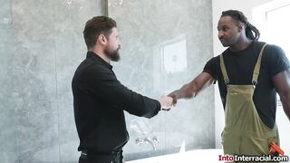 MadisonWildexxx Devours Plumber's Massive cock In Lingerie