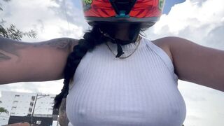 Lexxy Monroe Sucks Off Client Bare Breasted In Car