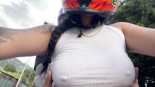 Lexxy Monroe Sucks Off Client Bare Breasted In Car