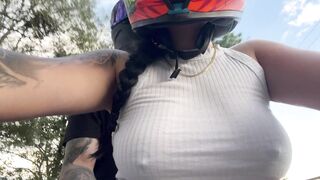 Lexxy Monroe Sucks Off Client Bare Breasted In Car