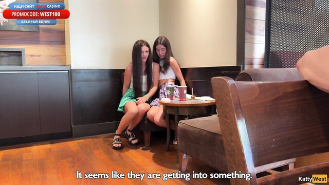 Students Strip Panties For Public Anal In Starbucks