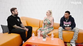 Alexis Andrews Gets DP'd By 2 Huge Cocks On Podcast