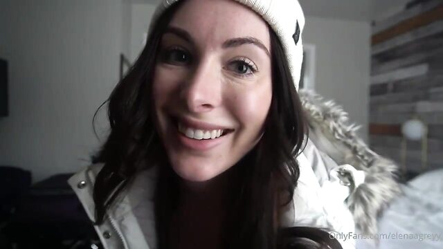 Elena Grey Squirts Her Winter Fluid For OnlyFans POV
