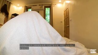 ImMayBee Squirts Her Stepsister's Shaved Pussy