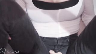 Miuzxc Gets Her Petite Ass Drilled Through Ripped Jeans