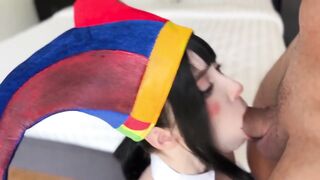 Sweetie Fox Drilled Hard In Pomni Cosplay