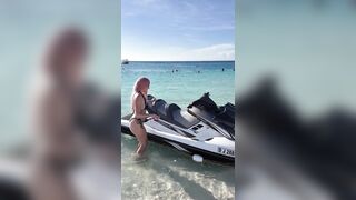 Call Me Slo Rides Jet Ski Naked On The Beach