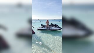 Call Me Slo Rides Jet Ski Naked On The Beach