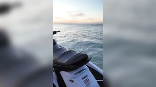 Call Me Slo Rides Jet Ski Naked On The Beach