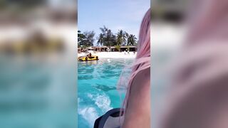 Call Me Slo Rides Jet Ski Naked On The Beach