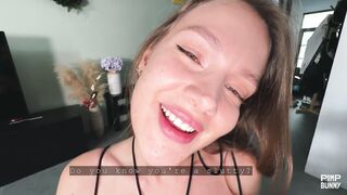 Petite Girl Gets Cum Covered In Skirt And Sneakers