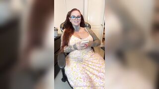 Charlotte Emerson Rides Her Dildo Deep In Her Gaming Chair