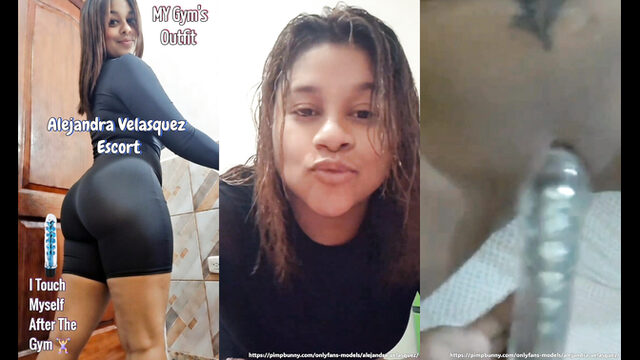 Alejandra Velasquez Fucks Herself With Dildo In Leggings