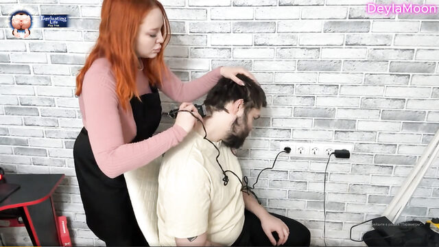 DeylaMoon Swallows Huge Fluidshot After Customer Roleplay