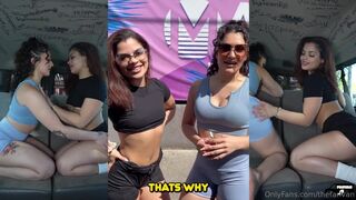 SweetSophiaFit And Princesa Amor Lick Shaved Cores Outdoor