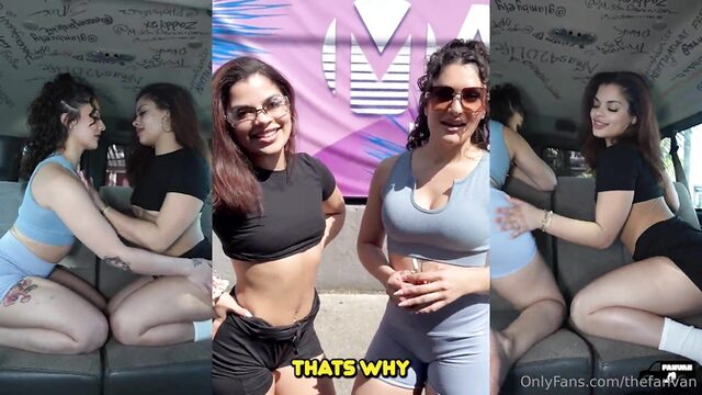 SweetSophiaFit And Princesa Amor Lick Shaved Cores Outdoor