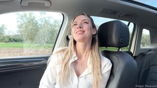 Hope Heaven Gives Deepthroat As Employee In Car