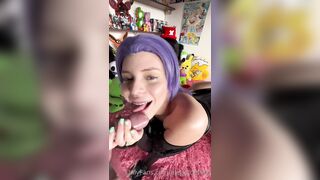 AleGarces666 Sucks Cock & Swallows Cum As Raven