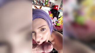 AleGarces666 Sucks Cock & Swallows Cum As Raven