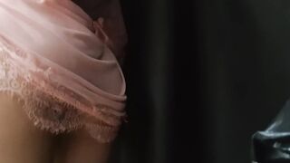 Julie Oliver Pumps Her Ass With A Dildo