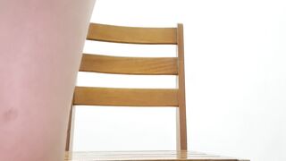 Julie Oliver Pumps Her Ass With A Dildo