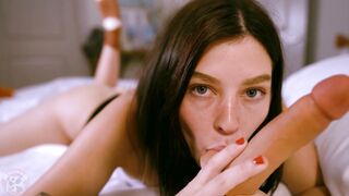 Emmachoice Rides Her Dildo And Sucks POV For You