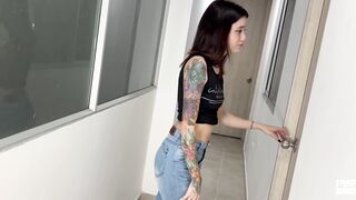 Minami Pisses Her Jeans In Her Crop Top