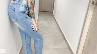 Minami Pisses Her Jeans In Her Crop Top