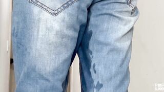 Minami Pisses Her Jeans In Her Crop Top