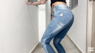 Minami Pisses Her Jeans In Her Crop Top
