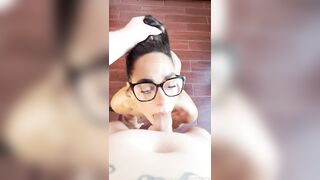 FlexiWithSophie Takes A Dripping Facial After Deepthroat