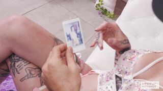 Indica Marie Gargles Piss From a Stud's Cock