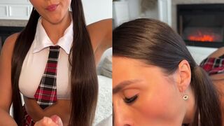 Baddie Caryn Beaumont Sucks And Takes A Facial