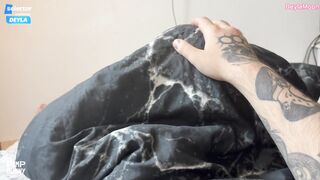 DeylaMoon Redhead Milf Licks Stepson's Big Cock